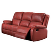 ACME Zuriel Red Synthetic Leather Motion Sofa Model 52150