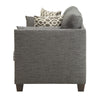 ACME Laurissa Light Charcoal Linen Loveseat with 4 Pillows Model 52406