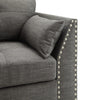 ACME Laurissa Light Charcoal Linen Loveseat with 4 Pillows Model 52406