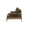 ACME Silchester Oak & Distress Chocolate Top Grain Leather Chair Model 52477