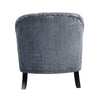 ACME Gaura Pattern Gray Velvet Chair with Pillow Model 53092