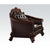 ACME Vendome II Two Tone Dark Brown Synthetic Leather & Cherry Chair with Pillow Model 53132