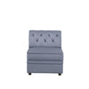 ACME Bois II Gray Velvet Modular Armless Chair Model 53305