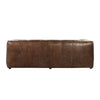 ACME Brancaster Retro Brown Top Grain Leather Sofa Model 53545