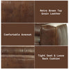ACME Brancaster Retro Brown Top Grain Leather Sofa Model 53545