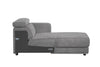 ACME Alwin Dark Gray Fabric Modular RF Chaise Model 53723