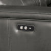 ACME Saul Gray Leather Aire Power Motion Sectional Sofa Model LV53745