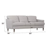 ACME Helena Pearl Gray Top Grain Leather Sofa Model 54575