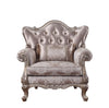 ACME Jayceon Fabric & Champagne Chair with Pillow Model 54867