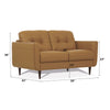 ACME Radwan Camel Top Grain Leather Loveseat Model 54956