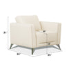 ACME Malaga Cream Top Grain Leather Chair Model 55007