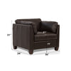 ACME Matias Chocolate Top Grain Leather Chair Model 55012