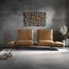 ACME Narech Nutmeg Top Grain Leather Sofa with Swivel Model 55065