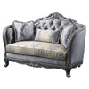 ACME Ariadne Fabric & Platinum Loveseat with 3 Pillows Model 55346