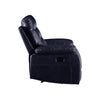ACME Aashi Navy LeatherGel Match Motion Loveseat with Console Model 55371