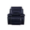 ACME Aashi Navy LeatherGel Match Motion Recliner Model 55372