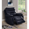 ACME Aashi Navy LeatherGel Match Motion Recliner Model 55372