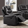 ACME Braylon Magnetite Synthetic Leather Motion Recliner Model 55412