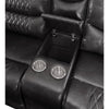 ACME Braylon Magnetite Synthetic Leather Motion Sofa Model 55410
