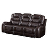 ACME Braylon Brown Synthetic Leather Motion Sofa Model 55415