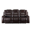 ACME Braylon Brown Synthetic Leather Motion Sofa Model 55415