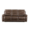 ACME Aashi Brown LeatherGel Match Motion Sofa Model 55420