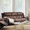 ACME Jaylen Toffee & Espresso Polished Microfiber Motion Sofa Model 55425
