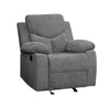 ACME Kalen Gray Chenille Motion Glider Recliner Model 55442