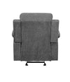 ACME Kalen Gray Chenille Motion Glider Recliner Model 55442