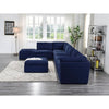 ACME Crosby Blue Fabric Modular Armless Chair Model 56035