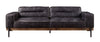 ACME Silchester Antique Ebony Top Grain Leather Sofa Model 56505
