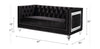 ACME Heibero Black Velvet Loveseat with 2 Pillows Model 56996