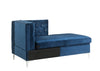 ACME Jaszira Blue Velvet Modular Chaise Model 57343