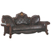 ACME Picardy Synthetic Leather & Honey Oak Sofa with 3 Pillows Model 58221