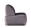 ACME Decapree Antique Slate Top Grain Leather & Gray Velvet Accent Chair Model 59270