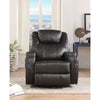 ACME Waterlily Black Synthetic Leather Motion Rocker Recliner with Swivel Model 59277