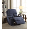 ACME Rosia Blue Velvet Motion Recliner Model 59545