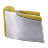ACME Brancaster Yellow Top Grain Leather & Aluminum Accent Chair Model 59624