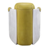 ACME Brancaster Yellow Top Grain Leather & Aluminum Accent Chair Model 59624