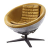 ACME Brancaster Turmeric Top Grain Leather & Aluminum Accent Chair Model 59664