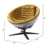 ACME Brancaster Turmeric Top Grain Leather & Aluminum Accent Chair Model 59664