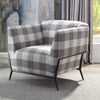 ACME Niamey II Pattern Fabric & Metal Accent Chair Model 59725