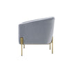 ACME Carlson Gray Velvet & Gold Accent Chair Model 59790
