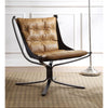 ACME Carney Coffee Top Grain Leather Accent Chair Model 59831