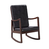 ACME Raina Dark Brown Synthetic Leather & Espresso Rocking Chair Model 59935