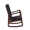 ACME Raina Dark Brown Synthetic Leather & Espresso Rocking Chair Model 59935