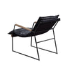 ACME Luberzo Distress Espresso Top Grain Leather & Matt Iron Accent Chair Model 59946