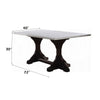 ACME Gerardo White Natural Marble Top & Weathered Espresso Dining Table Model 60180