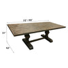 ACME Landon Salvage Brown Dining Table with Leaf Model 60737
