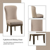 ACME Landon Beige Linen & Salvage Brown Side Chair (Set-2) Model 60742